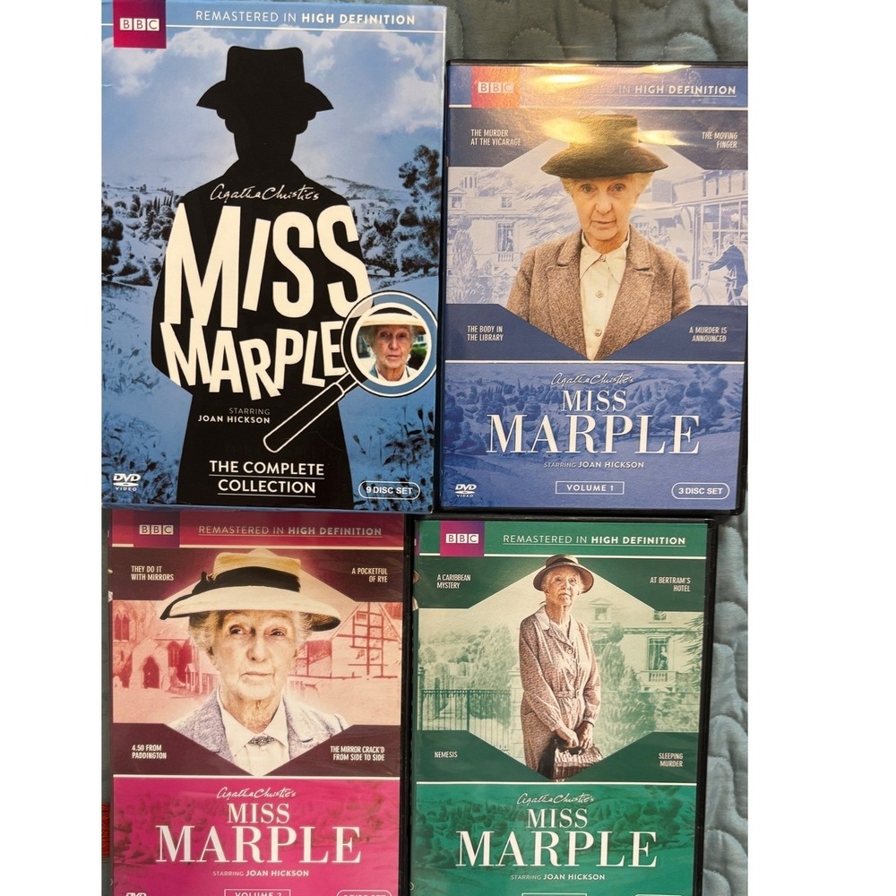 Agatha Christie Miss Marple The Complete Collection Joan Hickson BBC 9 Disc DVD